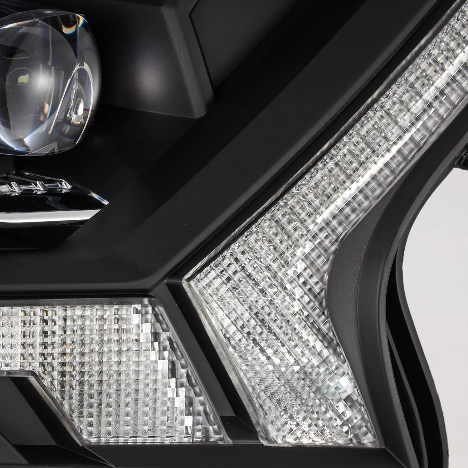15-21 Ranger and Everest - NOVA Chrome-Black LED headlights - Image 3